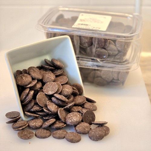 Merckens Milk Chocolate Melting Wafers - 40 lb box Merckens Milk Chocolate Melting Wafers - 40 lb box